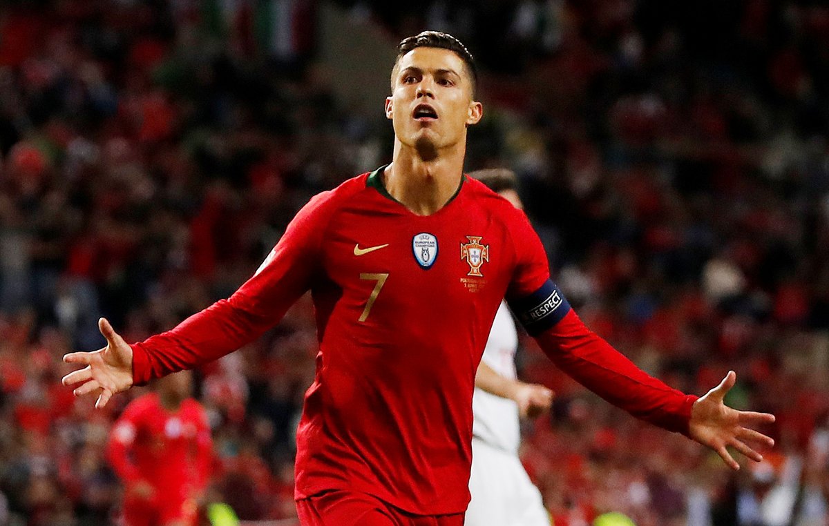 Striker senior Portugal, Cristiano Ronaldo siap memberikan ancaman bagi pertahanan Belanda. (Foto: Twitter/@selecaoportugal)