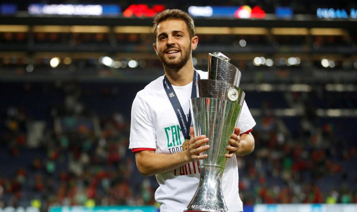 Penyerang Portugal, Bernardo Silva terpilih sebagai pemain terbaik Liga Bangsa-Bangsa. (Foto: Antara)