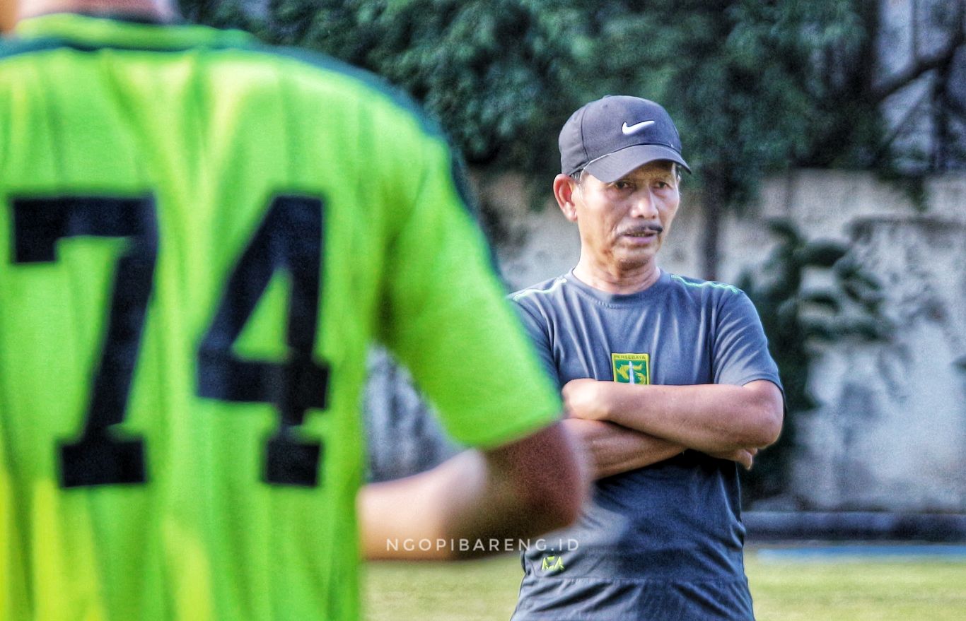 Pelatih Persebaya, Djajang Nurdjaman. (Foto: Haris/ngopibareng.id)