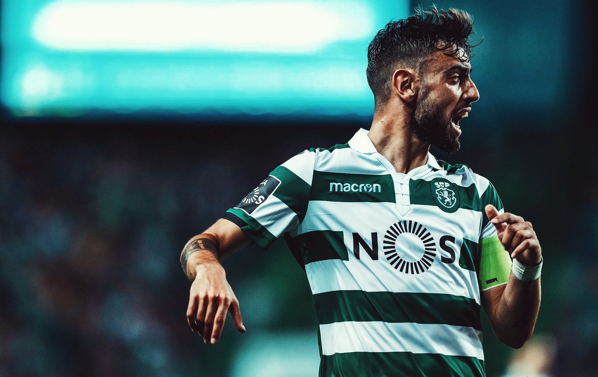 Pemain Sporting Lisbon yang menjadi target rekrutmen terbaru MU, Bruno Fernandes. (Foto: Twitter/@B_Fernandes8)