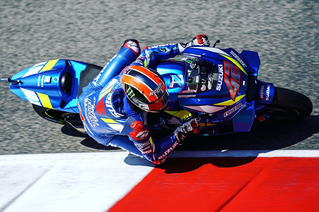 Pembalap Suzuki, Alex Rins. (Foto: Twitter/@Rins42)