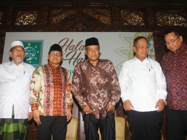 Sejumlah tokoh dan menteri kabinet kerja hadiri halal bihalal PKB, Senin, 17 Juni 2019. (Foto: Ant)