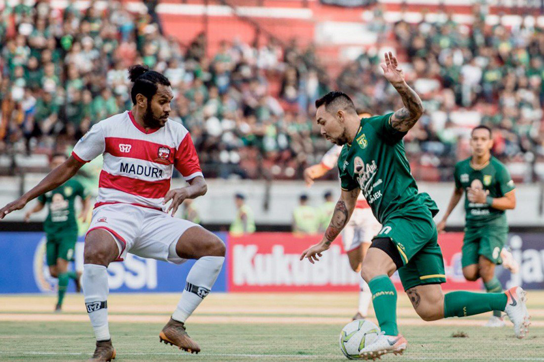 Persebaya vs Madura United. (Foto: Twitter/@persebayaupdate)