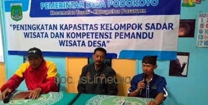 Pemdes Podokoyo menyelenggarakan pelatihan bagi Pokdarwis. (Foto: dok pasuruankab.go.id)