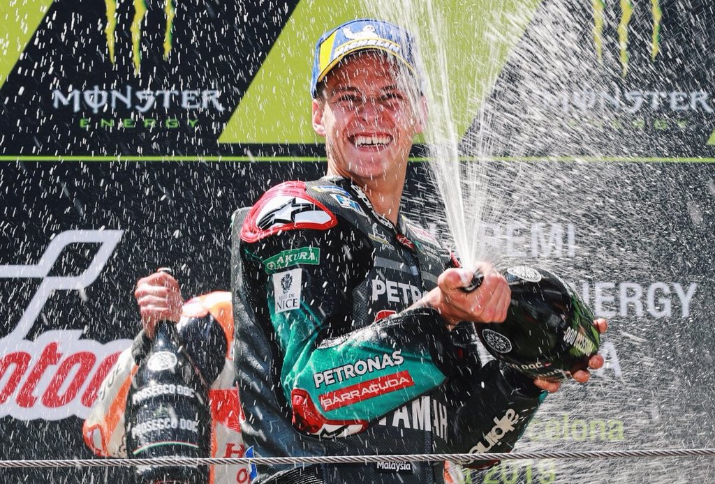 Fabio Quartararo menyita perhatian lewat kiprah gemilangnya di musim pertamanya di MotoGP. (Foto: Twitter/@FabioQ20)