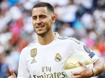 Eden Hazard diharapkan menjadi motor kebangkitan Real Madrid di musim depan. (Foto: Twitter/@realmadrid)