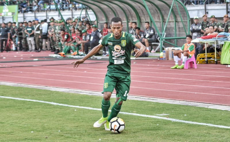 Persebaya unggul untuk sementara lewat gol Ruben Sanadi. (Dok. Haris/ngopibareng.id)