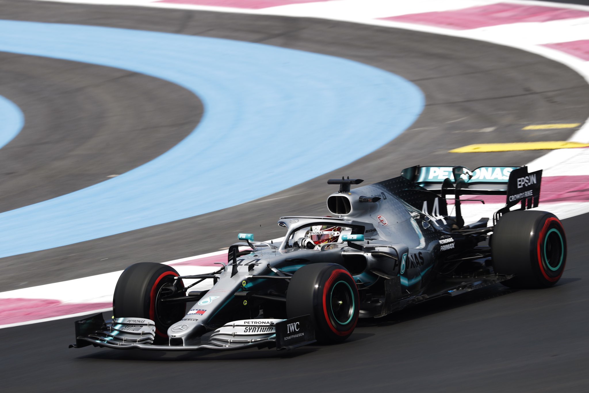 Lewis Hamilton tak terbendung di GP Prancis. (Foto: Twitter/