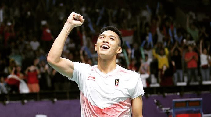 Jonatan Christie jadi salah satu andalan Indionesia rebut gelar juara di Indonesia Open 2019. (Foto: Twitter/@jonatanchris979)