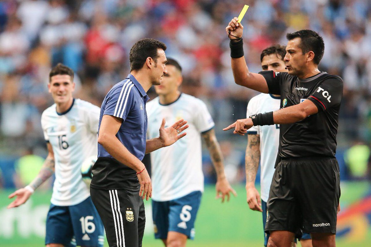 Ilustrasi wasit di Copa America 2019. (Foto: Twitter/@CopaAmerica)