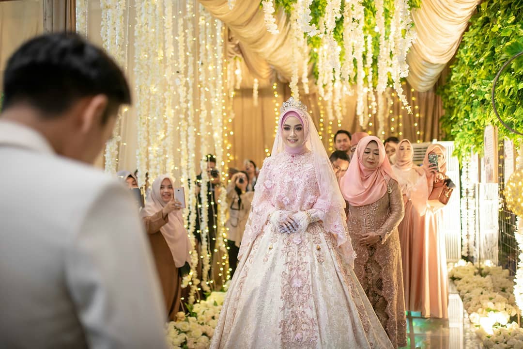 ilustrasi, pengantin muslimah.