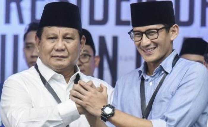 Capres-cawapres 02, Prabowo-Sandi . (Foto:Antara)