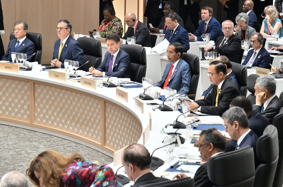 Presiden Jokowi saat menghadiri KTT G20 di Osaka, Jepang, Jumat, 28 Juni 2019. (Foto: Biro Pers Setpres)