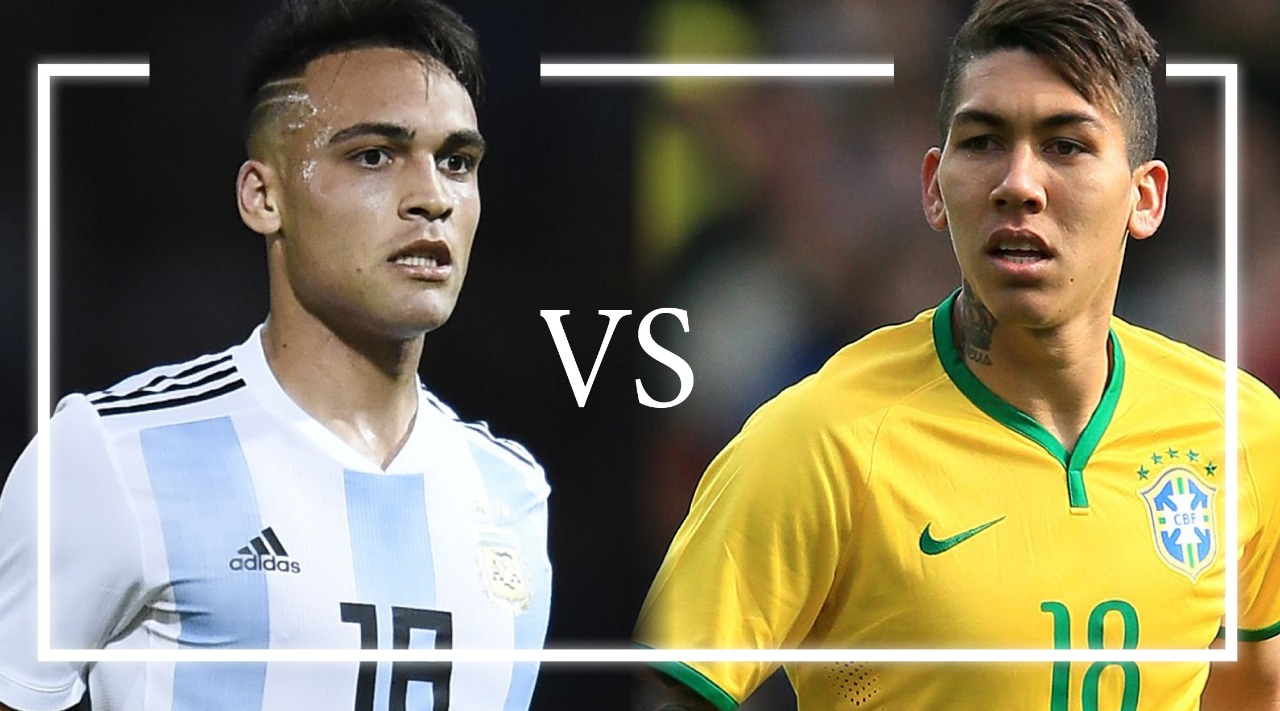 Bintang Argentina, Lautaro Martinez dan penyerang andalan Brasil, Roberto Firmino Firmino akan adu tajam di laga semifinal Copa America 2019.