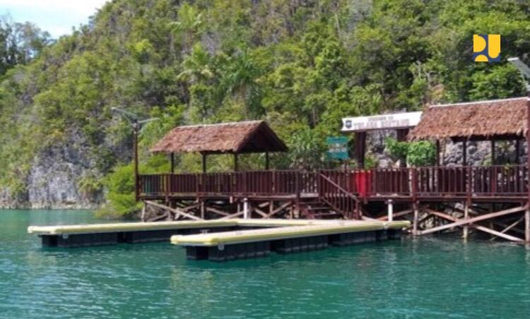 Infrastruktur penunjang pariwisata Raja Ampat yang dibangun Kementerian PUPR. (Dok PUPR)