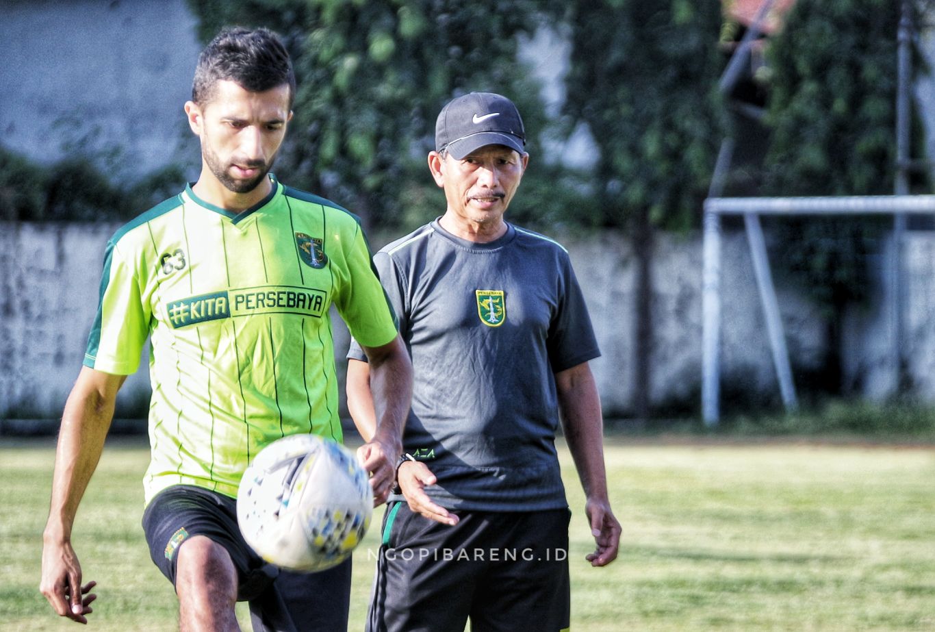 Gelandang Persebaya, Manu Dzhalilov. (foto: Haris/ngopibareng.id)