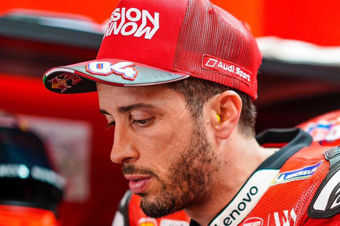 Rider Ducati Andrea Dovizioso tak antusias sambut MotoGP Sachsenring. (Foto: Twitter/@. 