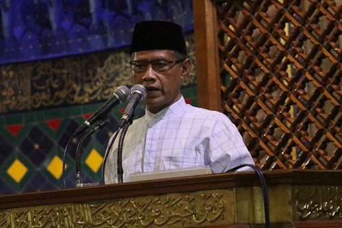 Ketua Umum Pimpinan Pusat Muhammadiyah, Haedar Nashir. (Foto: md for ngopibareng.id)