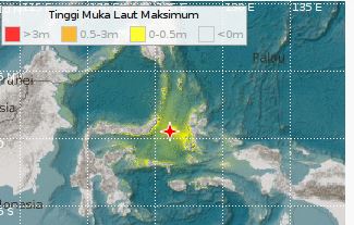 BMKG telah mengakhir status peringatan tsunami