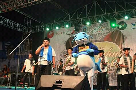 Lilo, nama maskot lamongan di porprov jatim 2019. (Foto: Nasih/ngopi bareng.id)