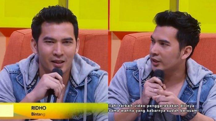 Aktor FTV Ridho Ilahi saat membeberkan kronologi penggerebekan diduga bersama selebgram Chagii Amelia di acara Pagi Pagi Pasti Happy, Selasa 9 Juli 2019.