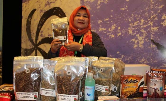 Kopi Indonesia yang ikut dipamerkan pada Pameran Pacific Exposition 2019 di Auckland, Selandia Baru. (Foto: Antara)