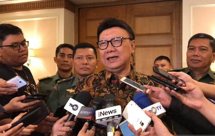 Menteri Dalam Negeri Tjahjo Kumolo di Jakarta, Selasa 16 Juli 2019. (Foto: Antara/Kuntum Khaira Riswan)