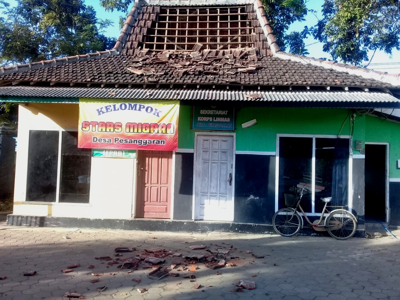 Salah satu bangunan rusak. (Foto: Dok. BPBD) 