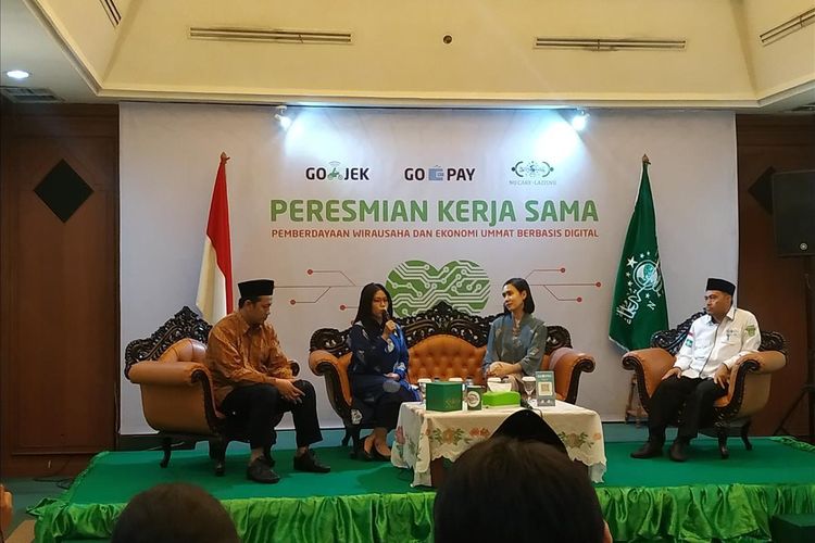 NU Care-LazisNU bersama, Go-Jek dan Go-Pay dalam mendigitalisasi ekosistem NU Care-LazisNU di Jakarta. (Foto: pbnu/ngopibareng.id)