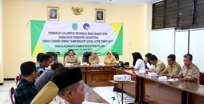 Rapat gladi bersih pemantapan KIM Surya Harapan untuk menghadapi lomba cerdik cermat komunikatif 2019 Jawa Timur. (Foto: Humas Pemkab) 