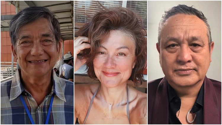 #Agechallenge Adipati Dolken (kiri), Agnez Mo, dan Gilang Dirga.