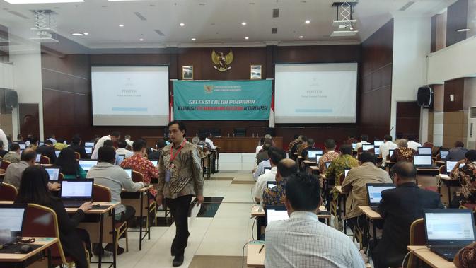 Suasana uji kompetensi capim KPK dilaksanakan di Pusdiklat Sekretariat Negara (Setneg), Kamis 18 Juli 2019. (Foto: ANTARA)