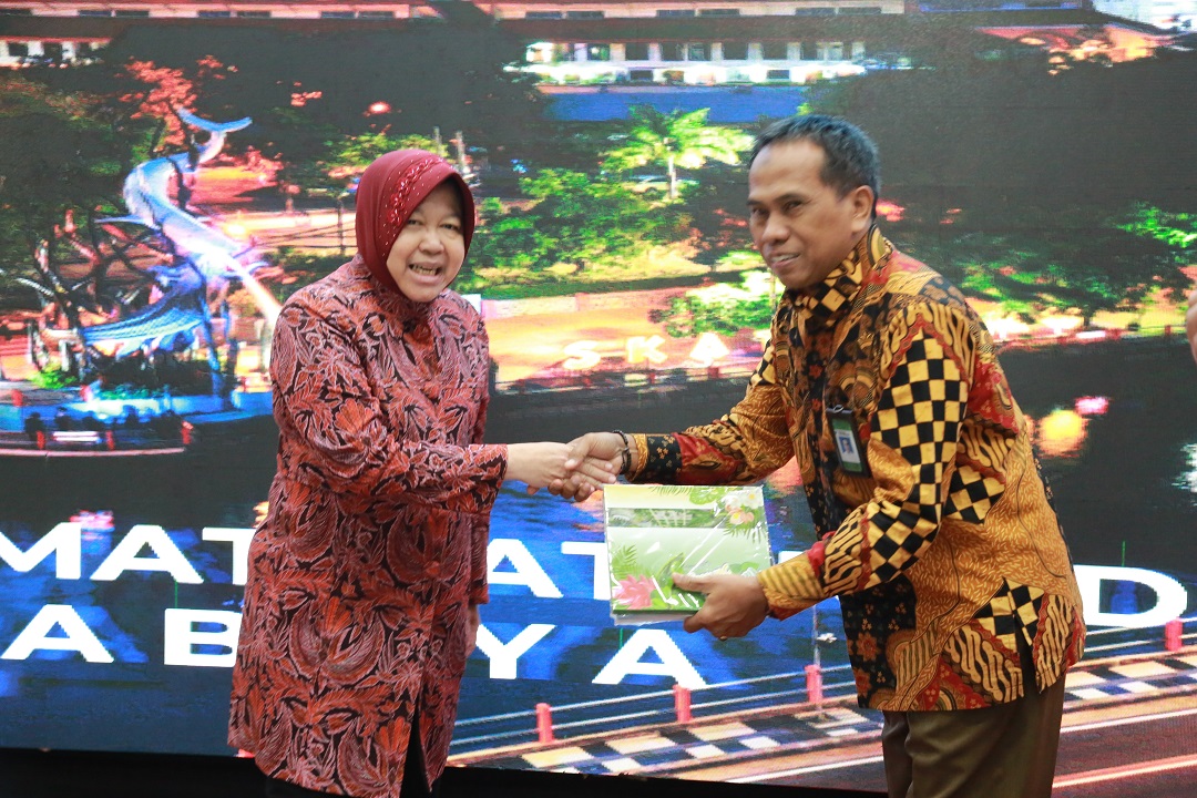 Risma di acara Perpusnas. (Foto: Alief/ngopibareng.id)