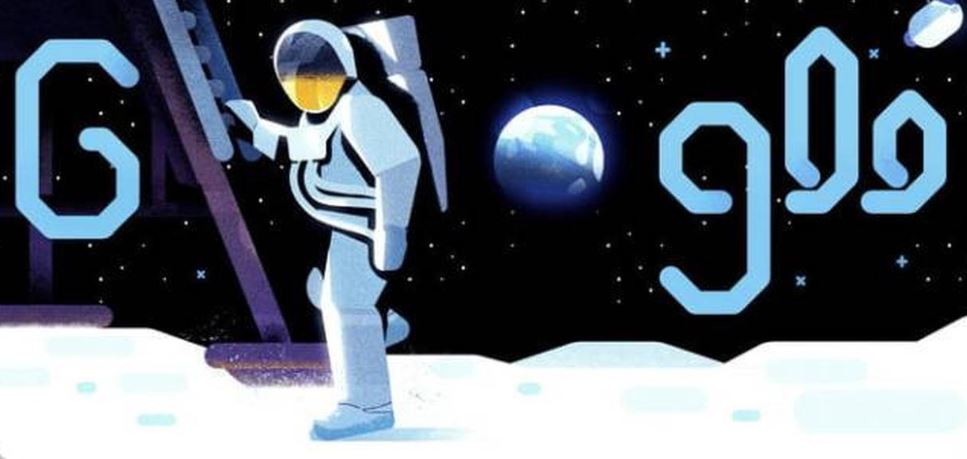 Google Doodle: : 50th Anniversary of the Moon Landing. (Foto: Google) 