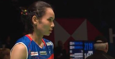 Tai Tzu Ying secara mengejutkan menyerah dari Akane Yamaguchi. (Foto: Twitter/@dkck9813)