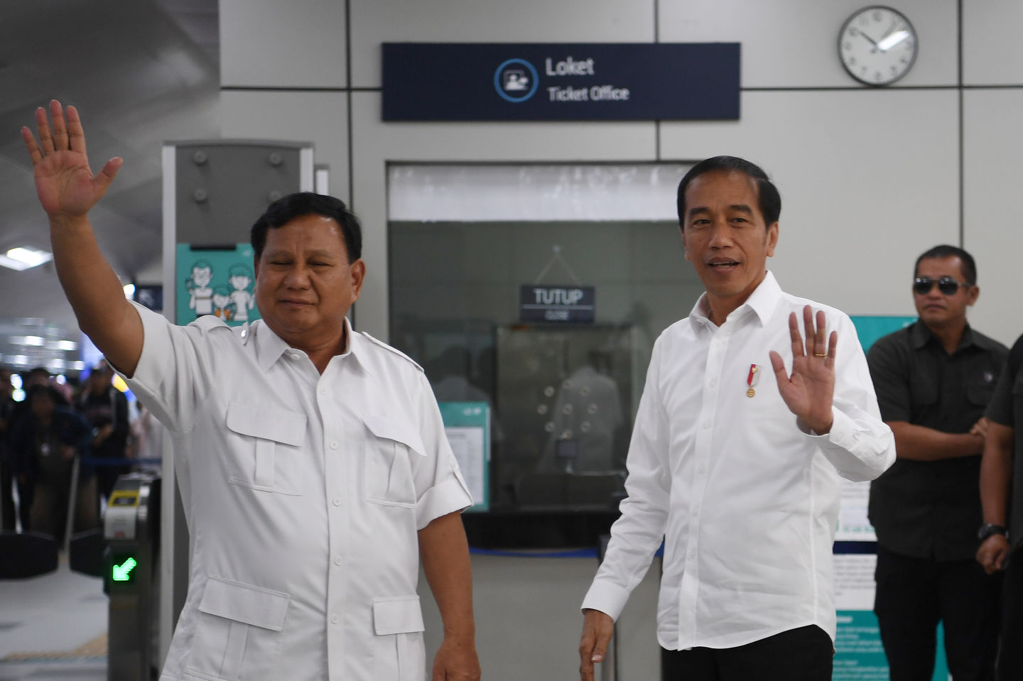 Pertemuan Prabowo Subianto dan Joko Widodo. (Foto: Istimewa)