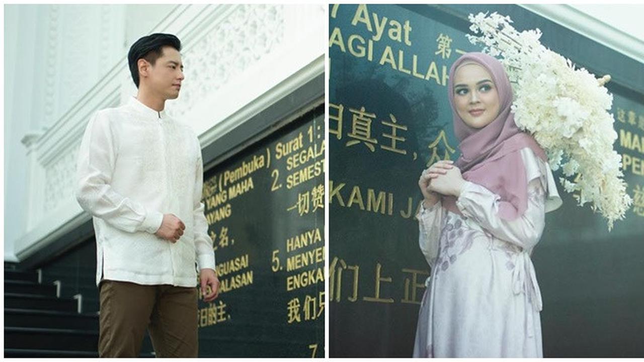 Salah satu foto prewedding Roger Danuarta-Cut Meyriska di Masjid Ramlie Musofa di Pluit, Jakarta Utara. (Foto: Diera Bachir)