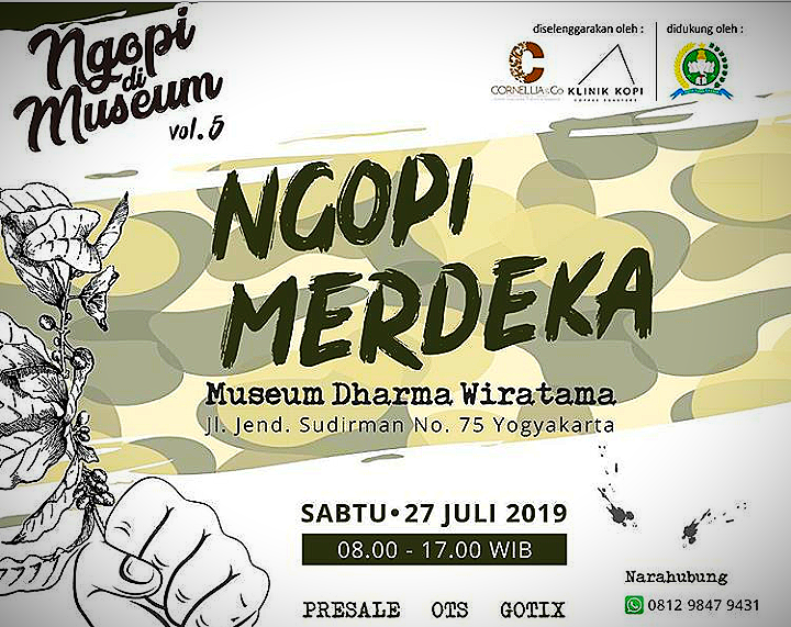 Seperti Merdeka, ngopi di museum. (Foto:Ist/Ngopi di Museum)