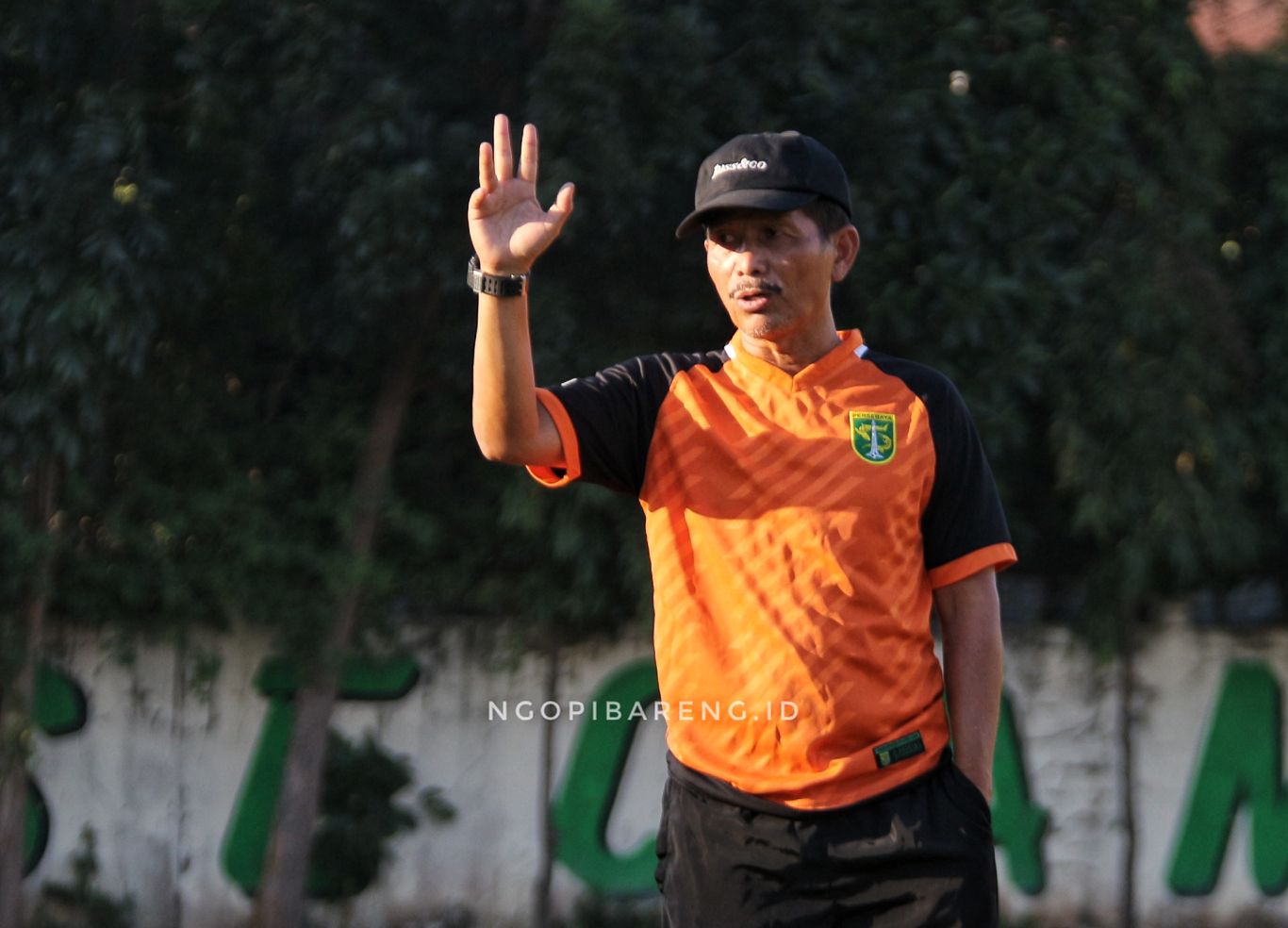 Pelatih Persebaya, Djajang Nurdjaman. (Foto: Haris/ngopibareng.id)