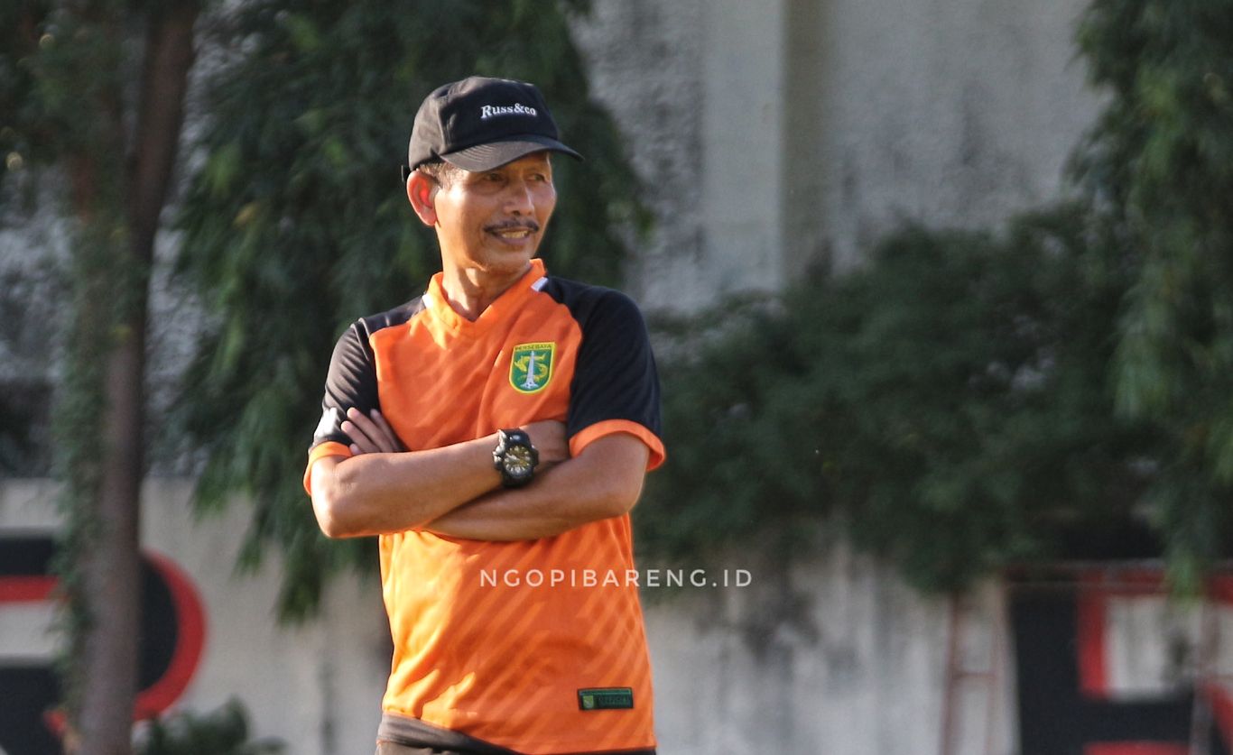 Pelatih Persebaya, Djajang Nurdjaman. (Foto: Haris/ngopibareng.id)