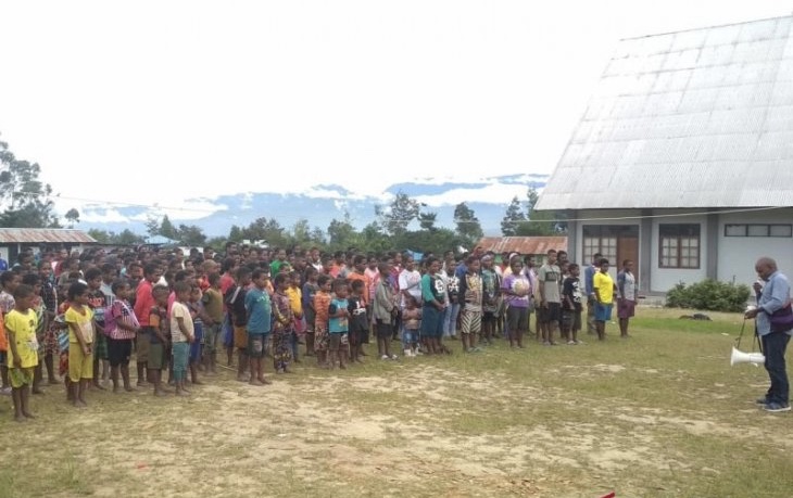 Pada pengungsi konflik Nduga Papua. (Foto: Dok/Antara)