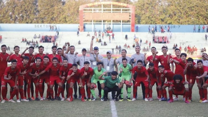 Skuad Timnas Indonesia U-18. (Foto: Haris/ngopibareng.id)