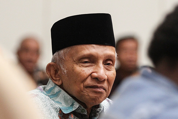 Politisi Senior PAN Amien Rais. (Foto: Dok/Antara)