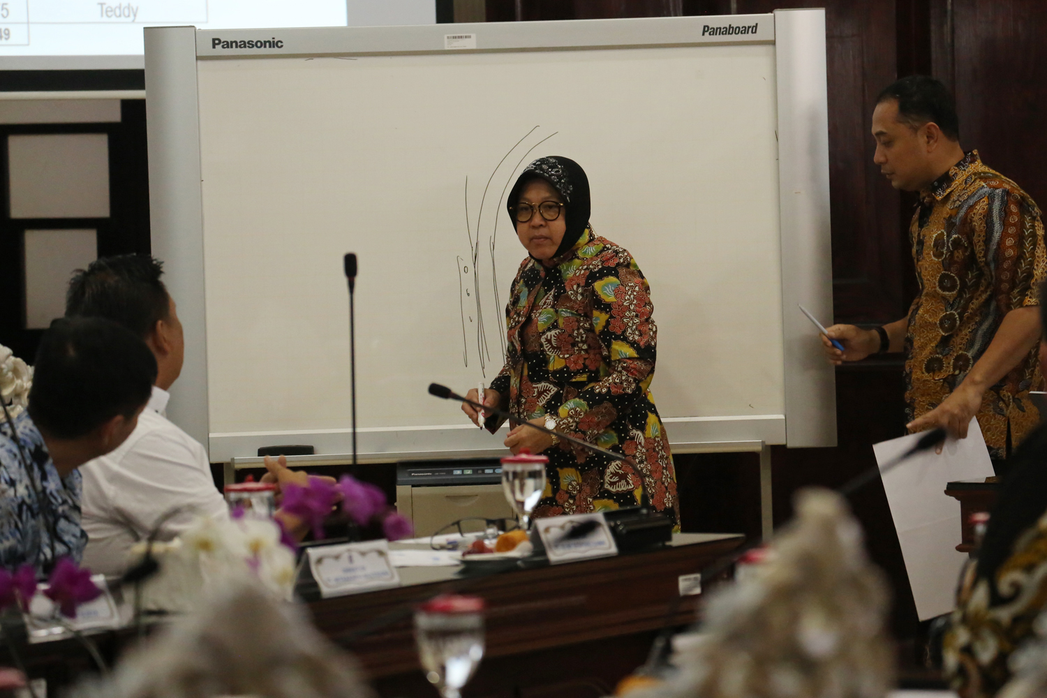 Risma mengadakan pertemuan dengan pengembang untuk membahas JLLB. (Foto: dok. humas Pemkot)