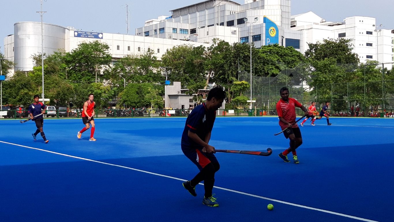 Surabaya Hockey Festival di Lapangan Dharmawangsa, Surabaya. Minggu 4 Agustus 2019. (Foto: Haris/ngopibareng.id)