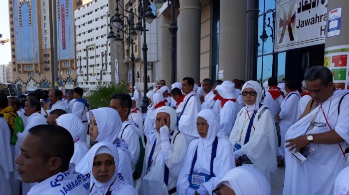 Jemaah haji asal Indonesia di Arab Saudi. (Foto: ist/ngopibareng.id)