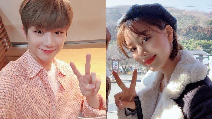 Pasangan Kang Daniel dan Jihyo TWICE.