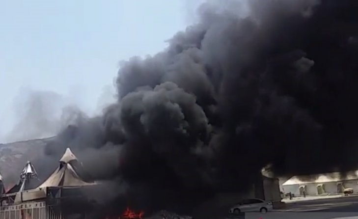 Tenda Jemaah Haji Terbakar. (Foto: Istimewa)