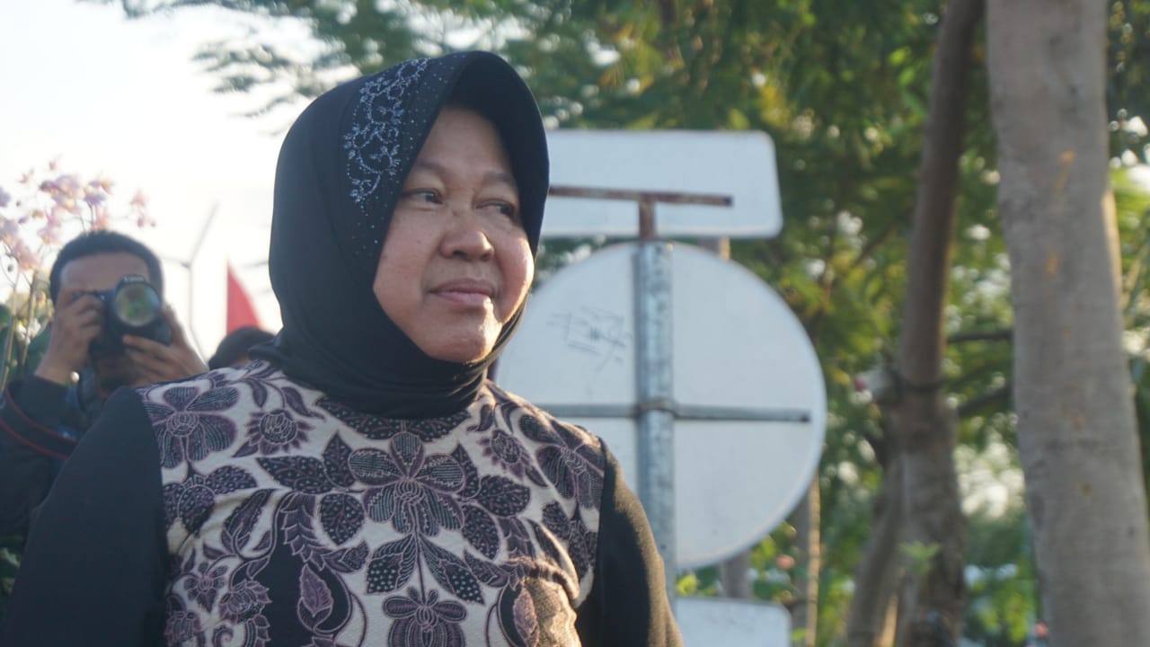 Risma dalam suatu acara Pemkot Surabaya. (Foto: Alief/ngopibareng.id)