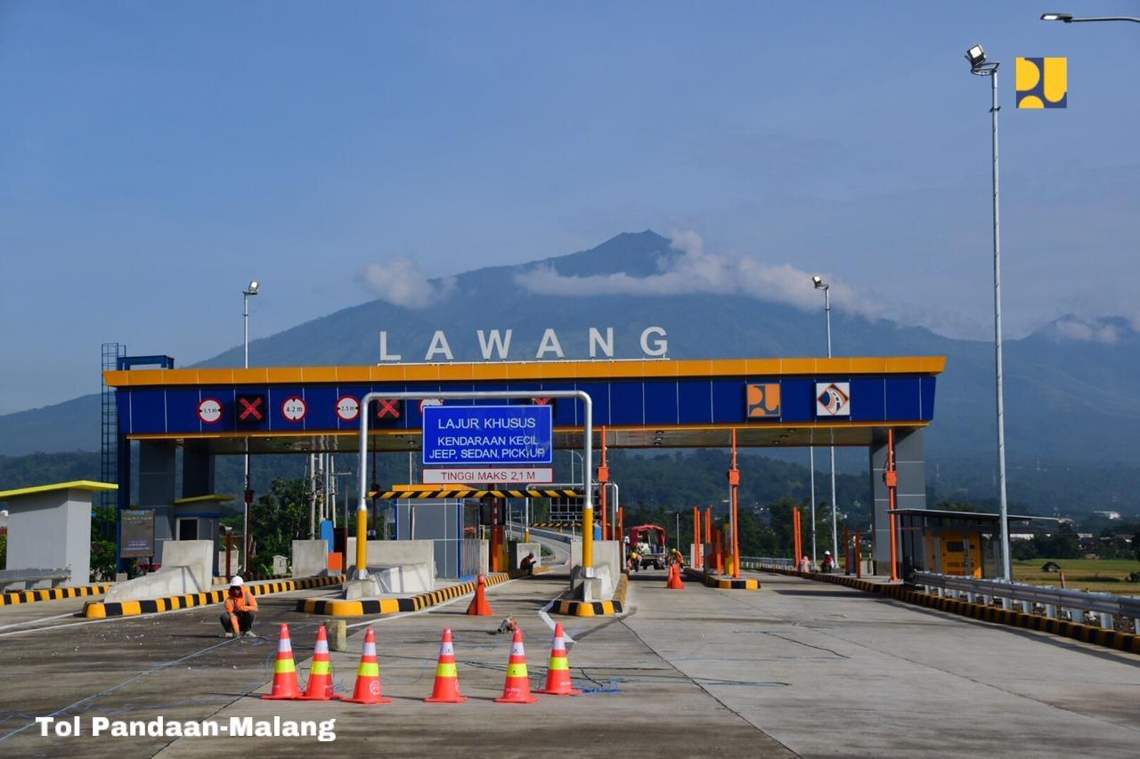 Salah sat gerbang jalan tol ruas Pandaan-Malanv. (Foto dok PUPR)